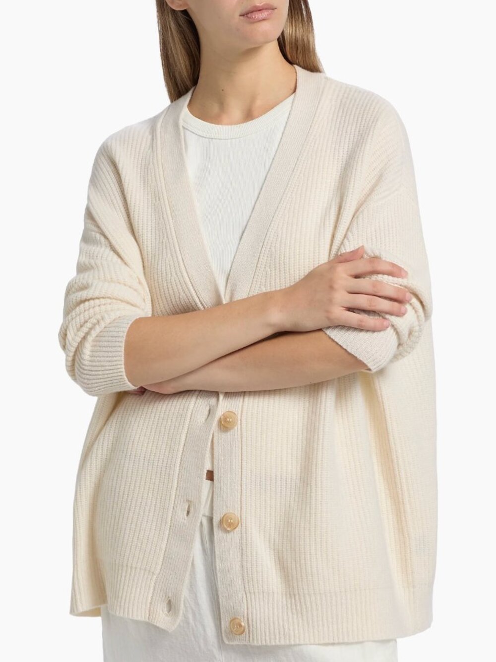 Jenni Kayne  Cocoon Cashmere Cardigan - Ivory
